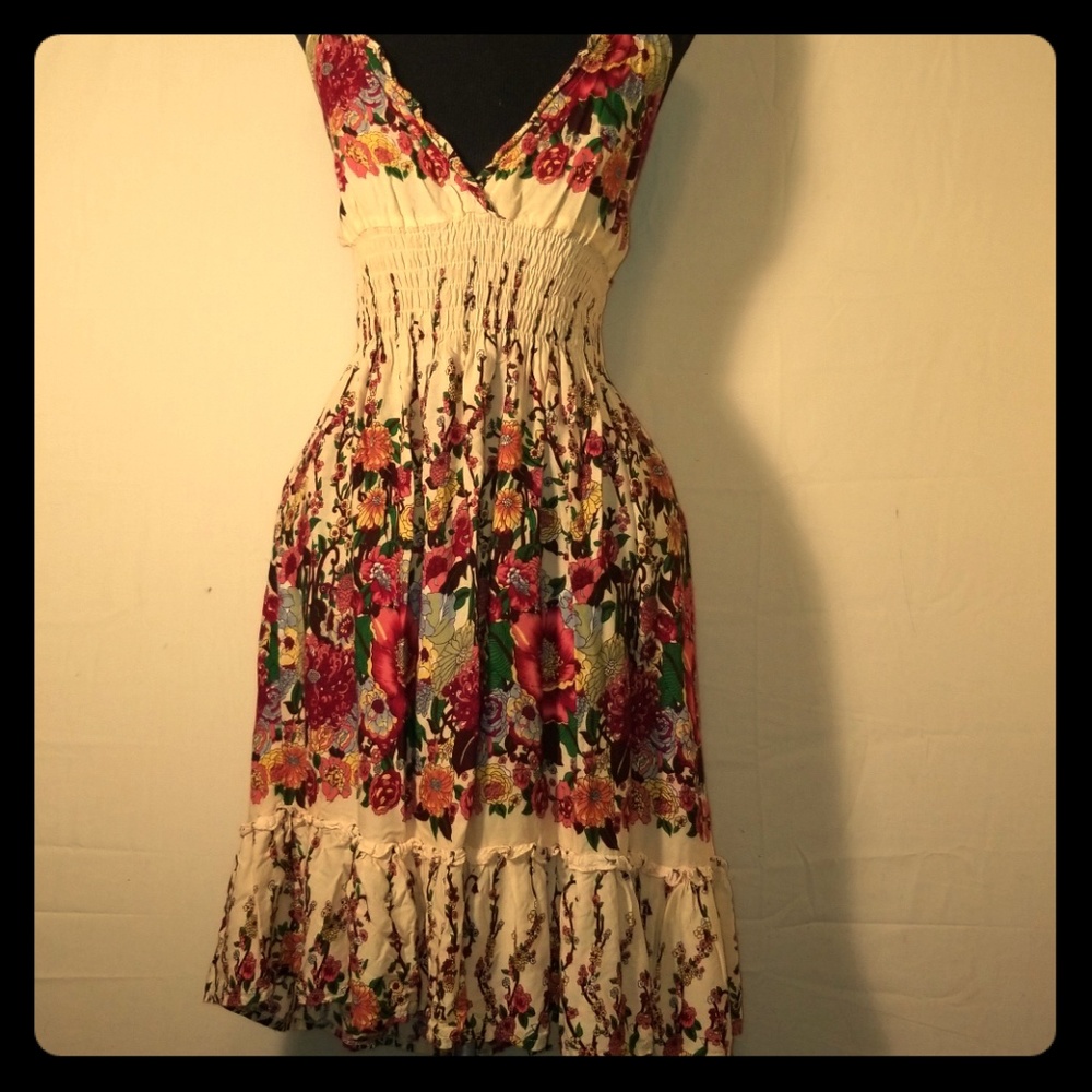 Floral stretch dress
